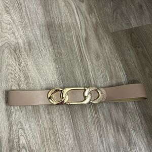 Express Chain Link Wait Synthetic Leather Belt